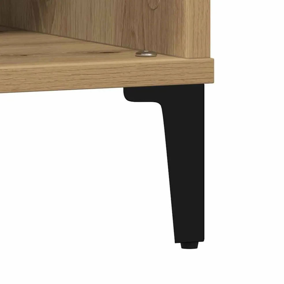 vidaXL Salontafel Artisan Eiken 60 x 60 x 30 cm