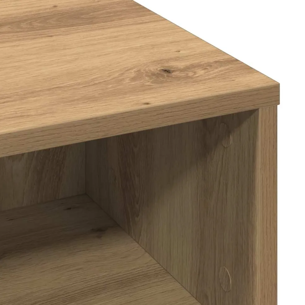 vidaXL Salontafel Artisan Eiken 60 x 60 x 30 cm