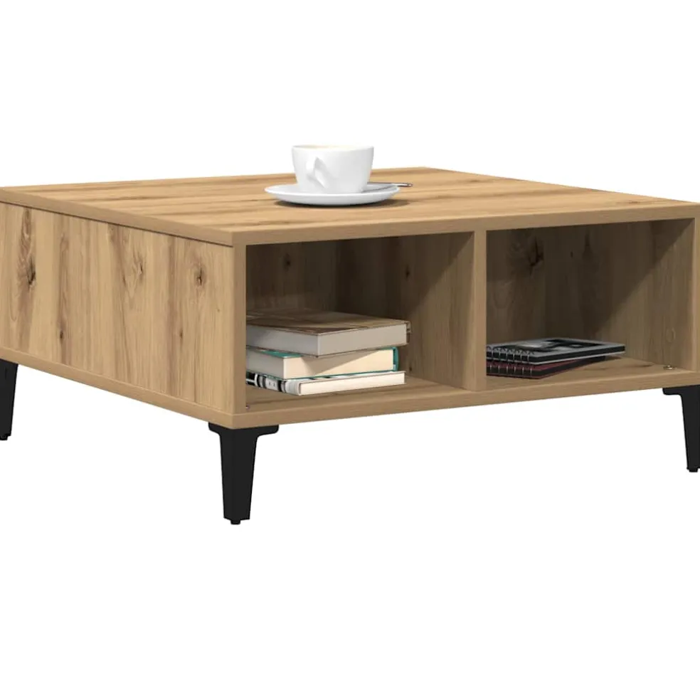 vidaXL Salontafel Artisan Eiken 60 x 60 x 30 cm