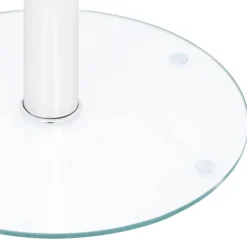 vidaXL Salontafel 40 cm gehard glas transparant