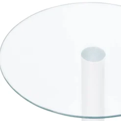 vidaXL Salontafel 40 cm gehard glas transparant