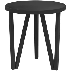 vidaXL Salontafel Ø35 cm MDF zwart