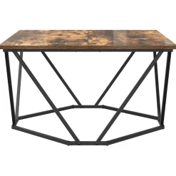 vidaXL Salontafel Gerookt eiken 80 x 80 x 45 cm