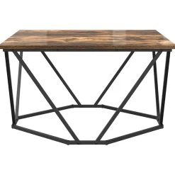 vidaXL Salontafel Gerookt eiken 80 x 80 x 45 cm