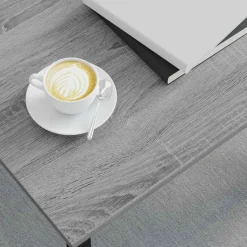 vidaXL Salontafel Grijs Sonoma 40 x 40 x 36 cm Bewerkt hout