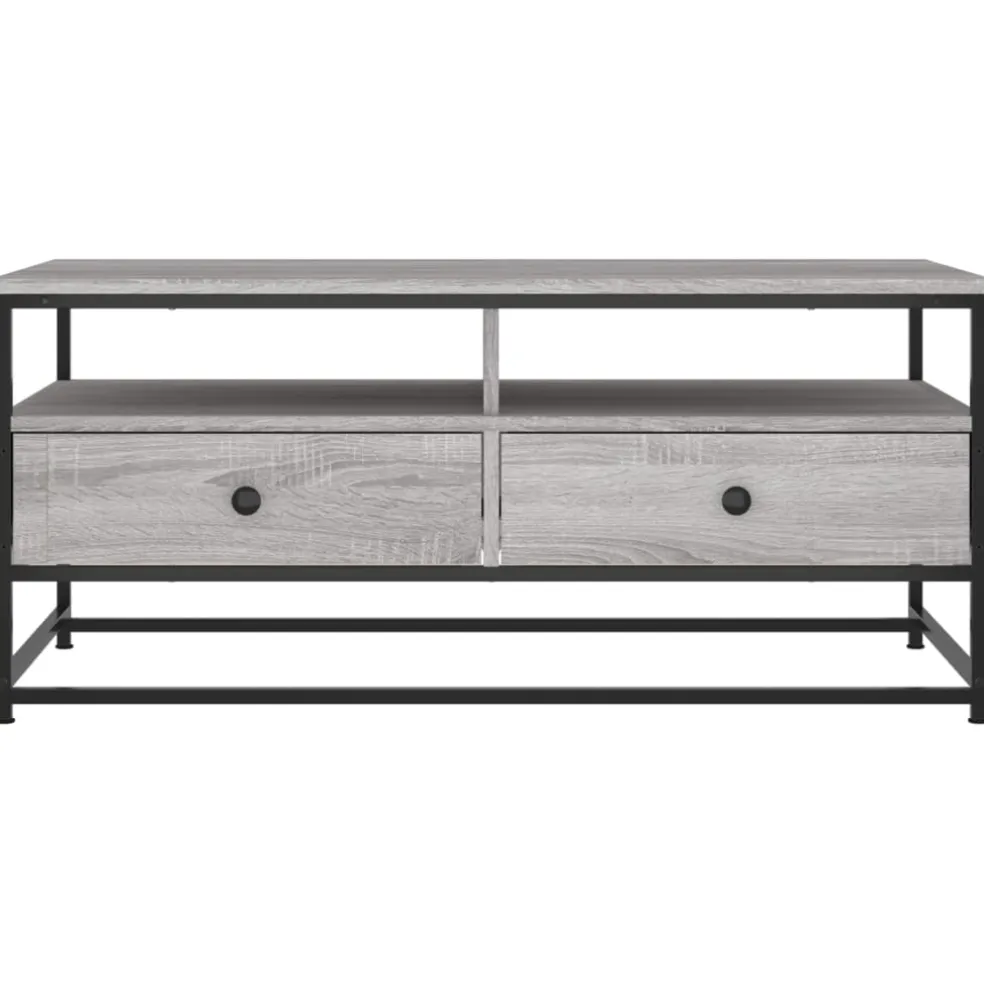 vidaXL Salontafel Grijs Sonoma 100 x 51 x 45 cm Bewerkt hout