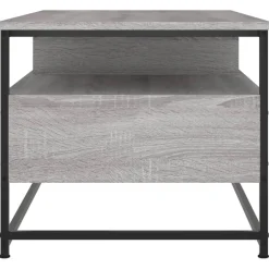 vidaXL Salontafel Grijs Sonoma 100 x 51 x 45 cm Bewerkt hout