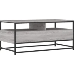 vidaXL Salontafel Grijs Sonoma 100 x 51 x 45 cm Bewerkt hout