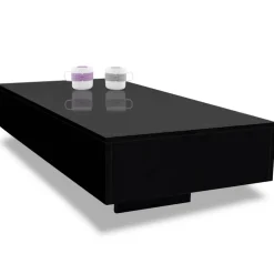 vidaXL Salontafel hoogglans zwart