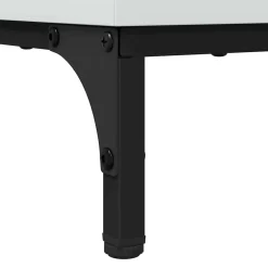 vidaXL Salontafel Hoogglans wit 90 x 49 x 46 cm Bewerkt hout