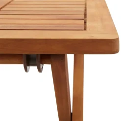 vidaXL Salontafel inklapbaar 40x40x40 cm massief acaciahout