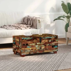 vidaXL Salontafel kist 80x40x35 cm massief gerecycled hout