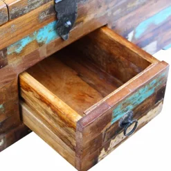 vidaXL Salontafel kist 80x40x35 cm massief gerecycled hout