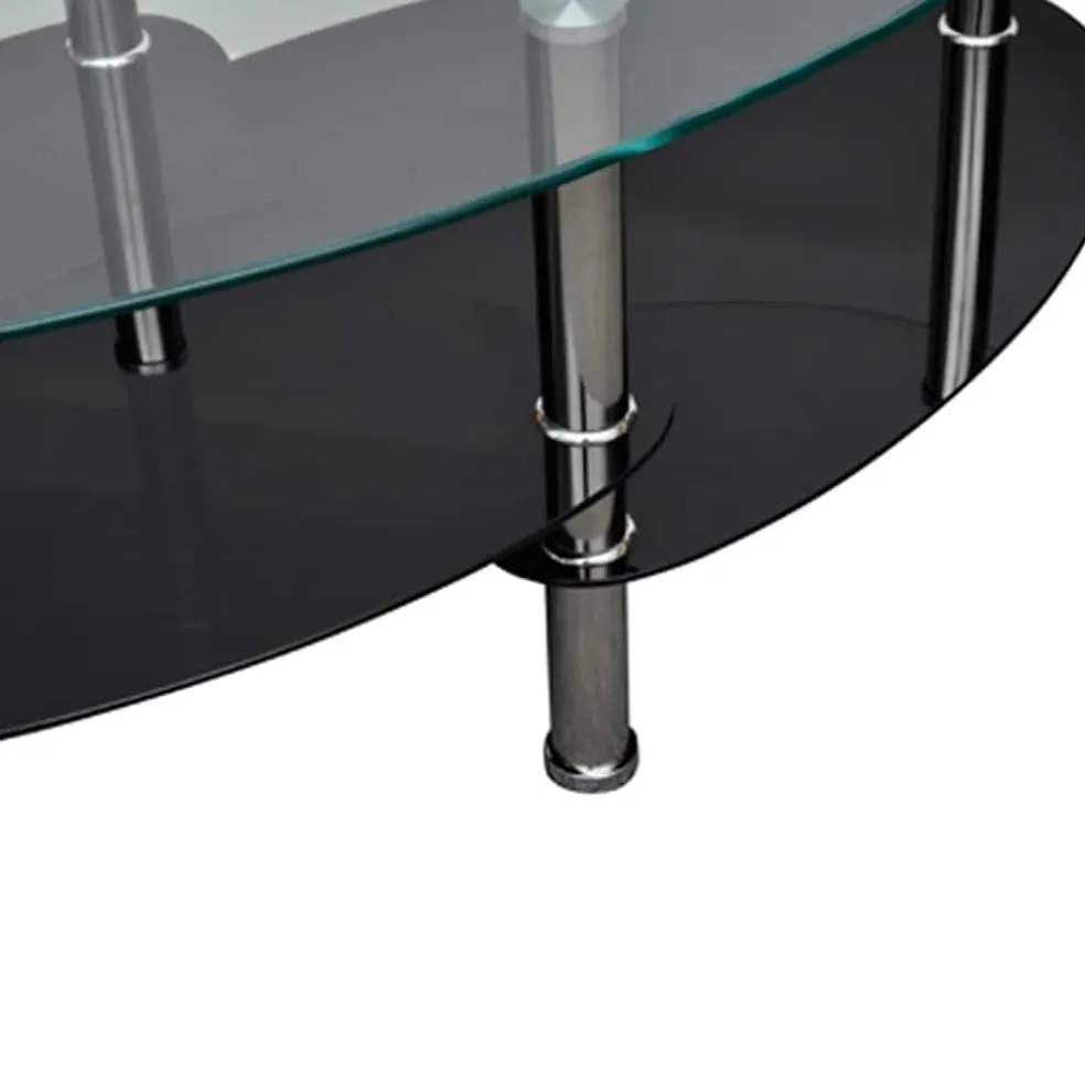 vidaXL Salontafel met exclusief ontwerp zwart