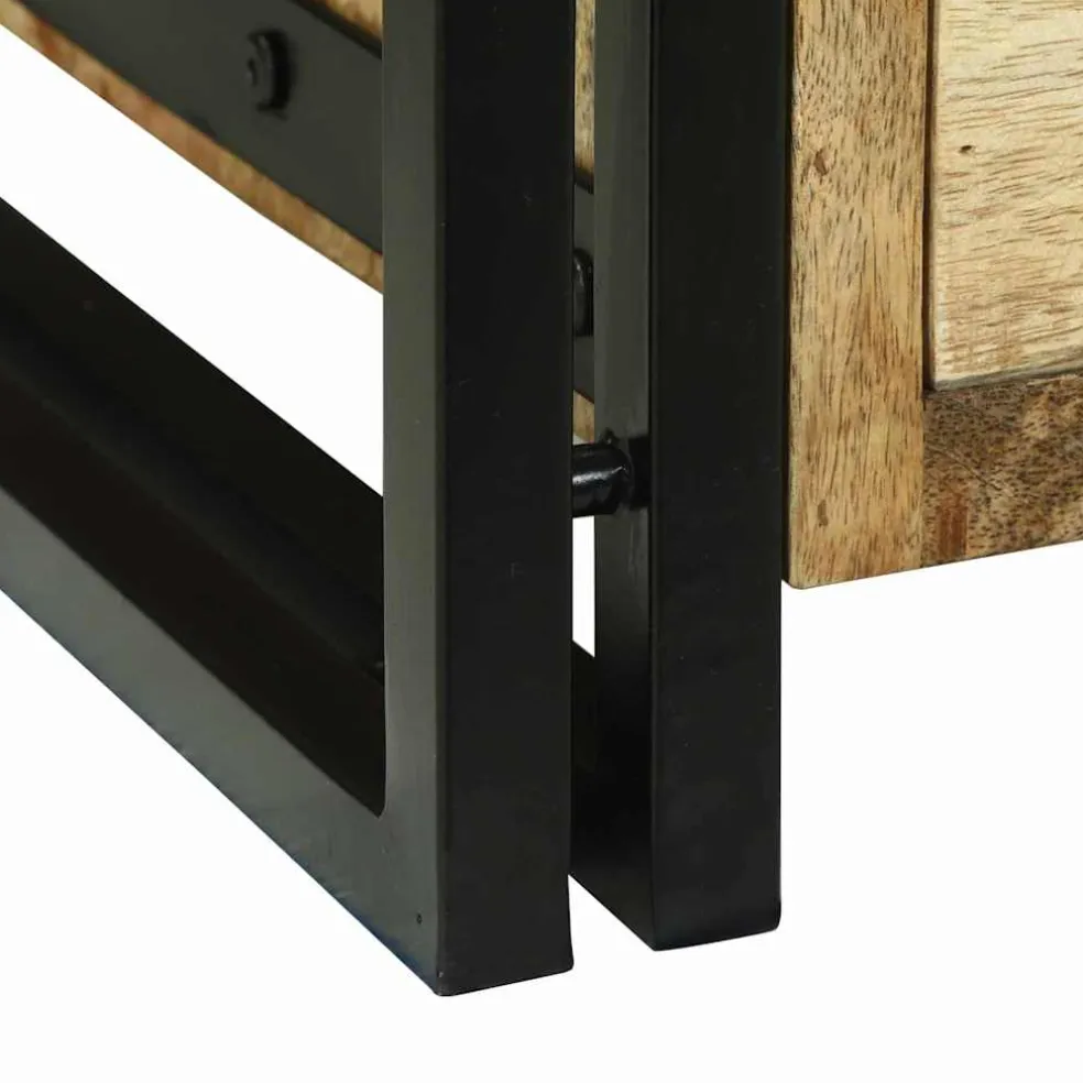 vidaXL Salontafel met lade Bruin 90 x 50 x 38 cm Massief Mango Hout