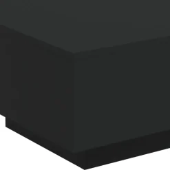 vidaXL Salontafel met LED-verlichting 55x55x31 cm zwart