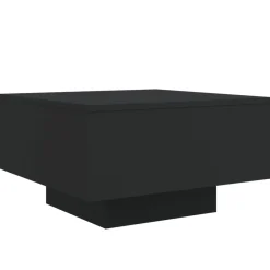 vidaXL Salontafel met LED-verlichting 55x55x31 cm zwart