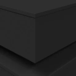 vidaXL Salontafel met LED-verlichting 50x50x40 cm zwart