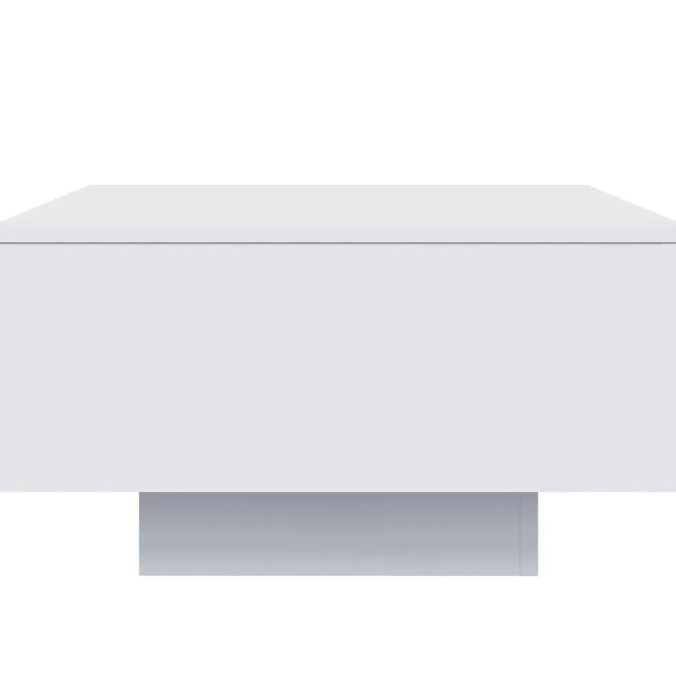 vidaXL Salontafel met LED-verlichting 55x55x31 cm wit