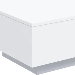 vidaXL Salontafel met LED-verlichting 55x55x31 cm wit