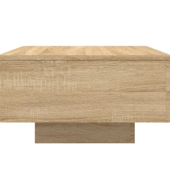 vidaXL Salontafel met LED-verlichting 55x55x31 cm sonoma eikenkleurig