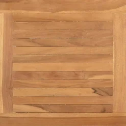 vidaXL Salontafel met opslag Bruin 45 x 45 x 45 cm Massief Teakhout