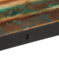vidaXL Salontafel met wieltjes 100x55x26 cm massief gerecycled hout