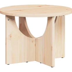 vidaXL Salontafel Naturel 50 x 50 x 35 cm Massief grenenhout
