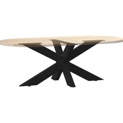 vidaXL Salontafelpoot spider vorm 98x58x(42-43) cm staal zwart