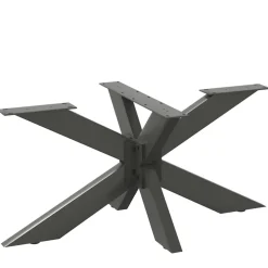 vidaXL Salontafelpoot spider vorm 98x58x(42-43) cm staal antraciet