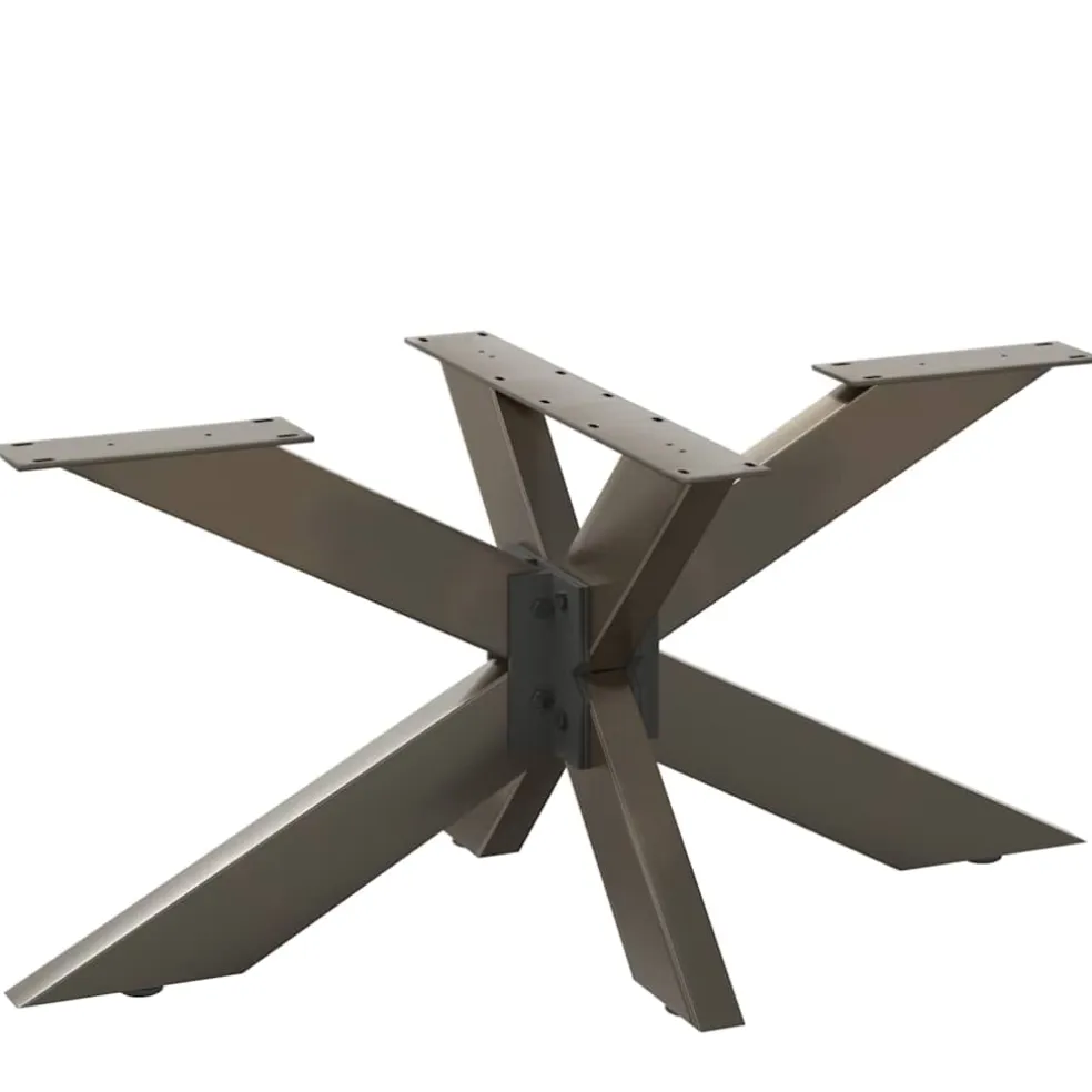 vidaXL Salontafelpoot spider vorm 98x58x(42-43) cm staal naturel