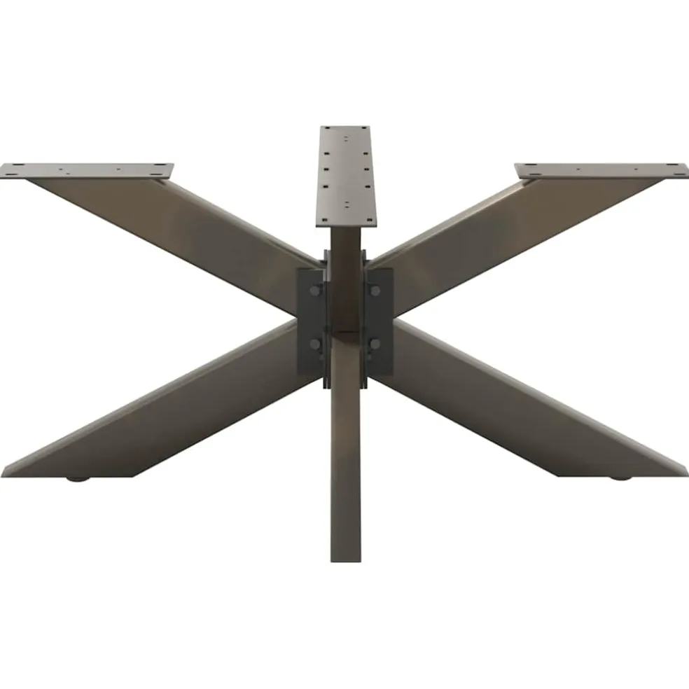 vidaXL Salontafelpoot spider vorm 98x58x(42-43) cm staal naturel