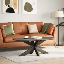 vidaXL Salontafelpoot spider vorm 98x58x(42-43) cm staal naturel