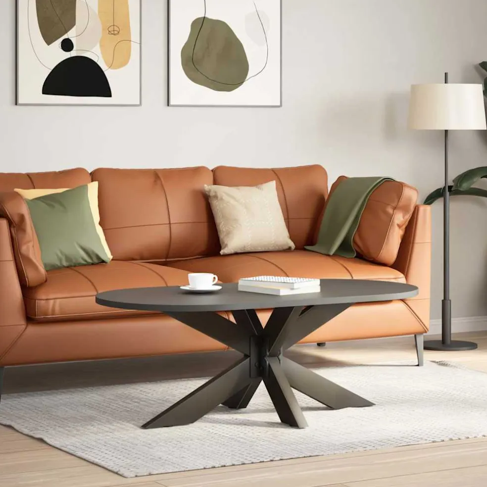 vidaXL Salontafelpoot spider vorm 98x58x(42-43) cm staal naturel