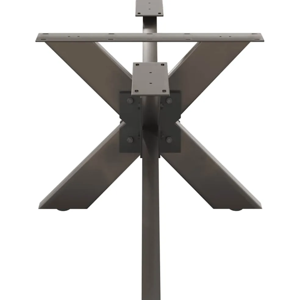 vidaXL Salontafelpoot spider vorm 98x58x(42-43) cm staal naturel