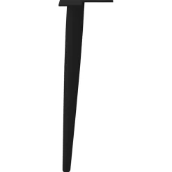 vidaXL Salontafelpoten conische vorm 4 st 30-31 cm staal zwart