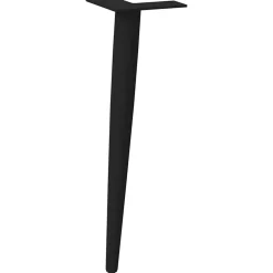 vidaXL Salontafelpoten conische vorm 4 st 30-31 cm staal zwart