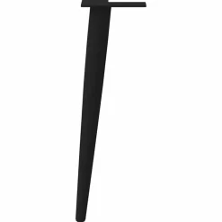 vidaXL Salontafelpoten conische vorm 4 st 30-31 cm staal zwart