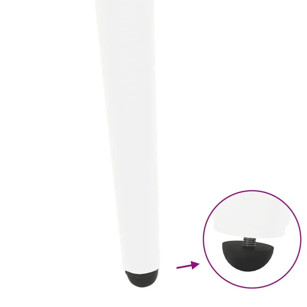 vidaXL Salontafelpoten conische vorm 4 st 30-31 cm staal wit
