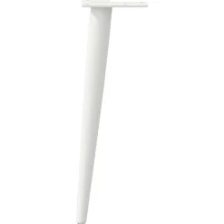 vidaXL Salontafelpoten conische vorm 4 st 30-31 cm staal wit