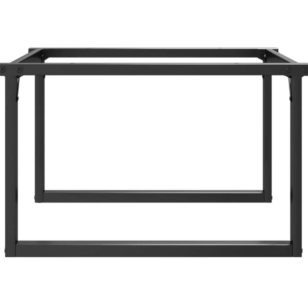 vidaXL Salontafelpoten O-frame 80x70x43 cm staal