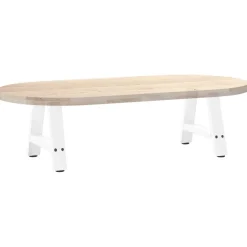 vidaXL Salontafelpoten 2 st A-vormig 30x(30-31) cm staal wit