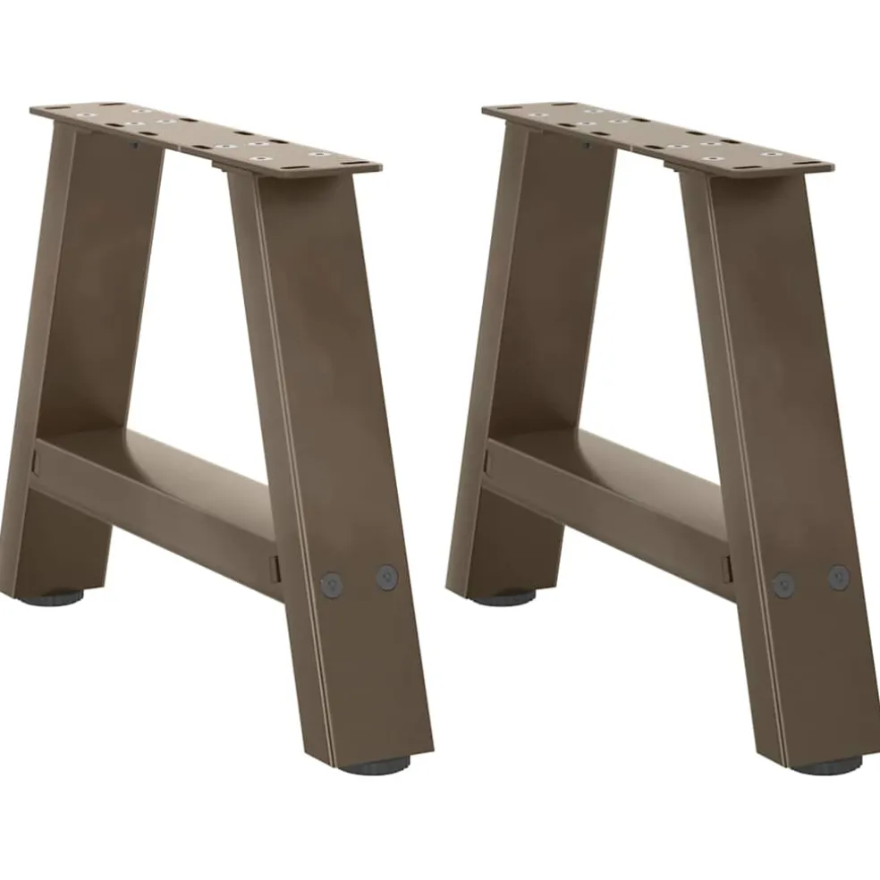 vidaXL Salontafelpoten 2 st A-vormig 30x(30-31) cm staal