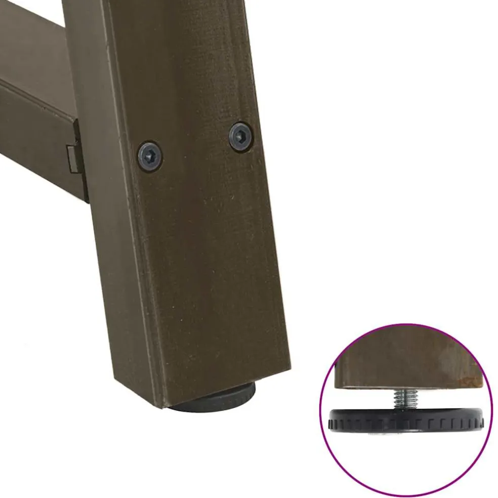 vidaXL Salontafelpoten 2 st A-vormig 30x(30-31) cm staal