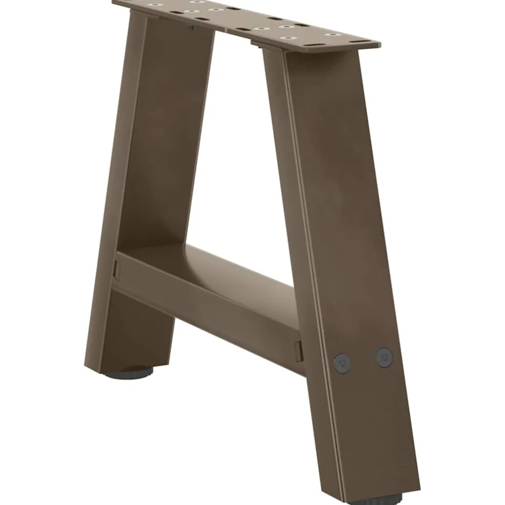 vidaXL Salontafelpoten 2 st A-vormig 30x(30-31) cm staal
