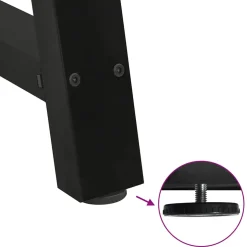 vidaXL Salontafelpoten 2 st A-vormig 30x(30-31) cm staal zwart