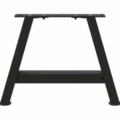vidaXL Salontafelpoten 2 st A-vormig 30x(30-31) cm staal zwart