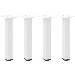 vidaXL Salontafelpoten 4 st 30-32 cm staal wit