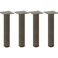 vidaXL Salontafelpoten 4 st 42-44 cm staal naturel