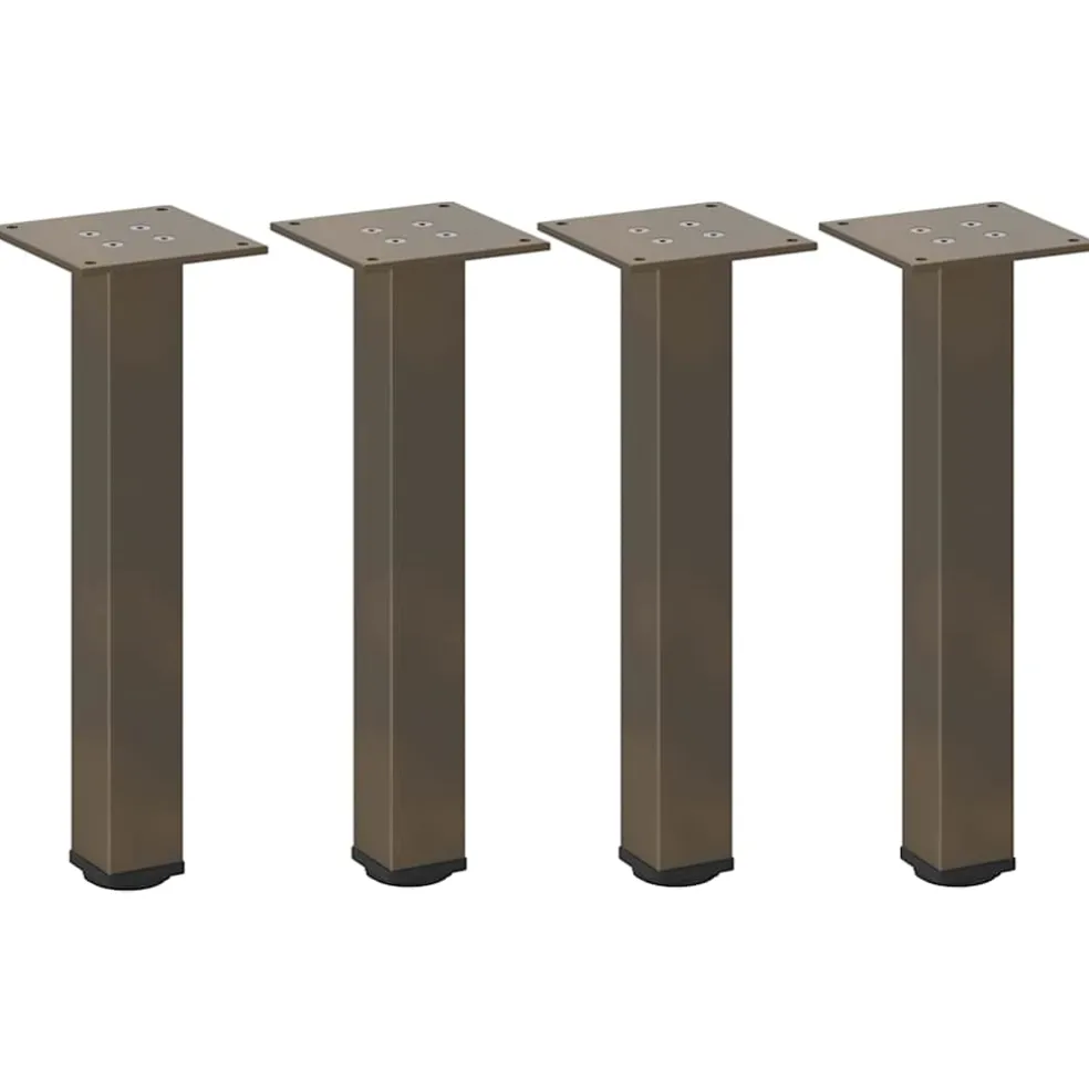 vidaXL Salontafelpoten 4 st 42-44 cm staal naturel